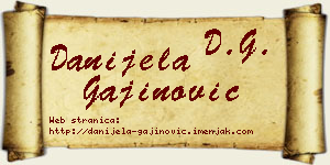 Danijela Gajinović vizit kartica